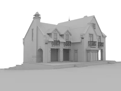 Private house 3D model 11