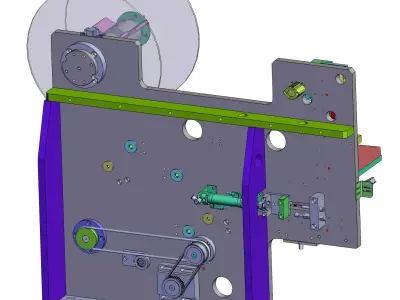 Automatic labeling machine 3D model buy