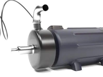 Water motor 3D model
