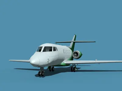 British Aerospace 125 Dominie V06 3D model