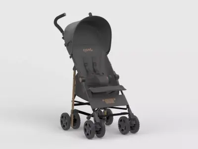 Baby stroller 3D model 3D model 20