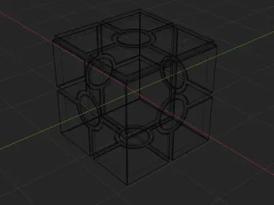 Imperial Container Box Low-poly 3D model