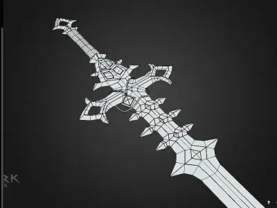 Venthyr Greatsword Low-poly 3D model