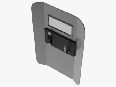 Riot Shield 3D model buy