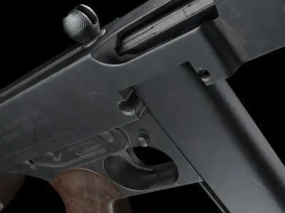 Thompson SMG Low-poly 3D model