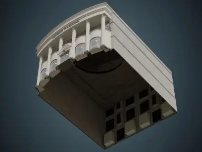 Building 28 Low-poly 3D model