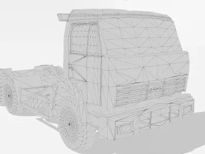 Kamaz 6525 Russian Thermal Texture set Low-poly 3D model