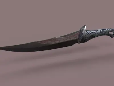 Knife of Drax from Guardians of the Galaxy 3D model