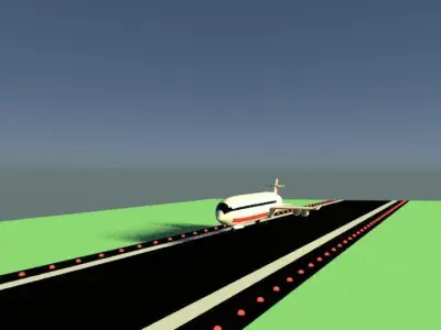 boeing plane Free low-poly 3D model