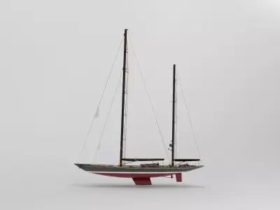 Vitters Sailling yacht 3D model