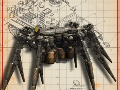 WALKER COMBAT serie 8x and 4x Free 3D model
