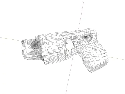 Taser Gun Low-poly 3D model