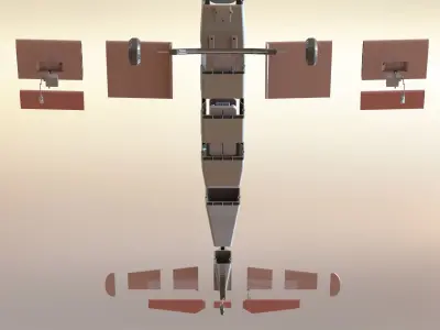 fully 3d printable RC aircraft - Cessna 152 3D print model
