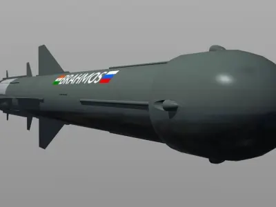 Brahmos Anti-Ship Missile 3D model