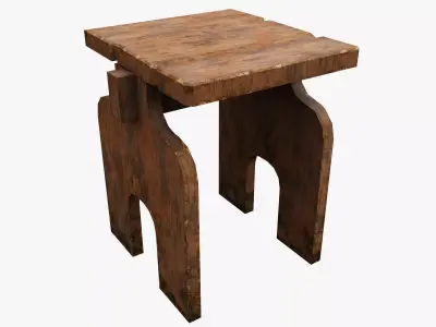 Medieval Rustic Low-poly 3D model