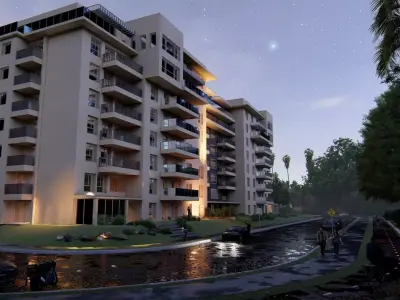 Residental Building 3D model