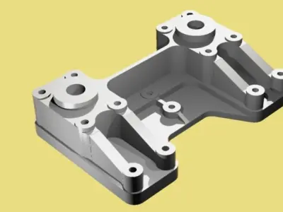 Aircraft Bracket Free 3D model