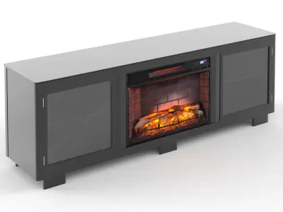 Electric Fireplace Free 3D model