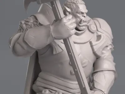 Guerrier  Orc 3d print Figurine 3D print model