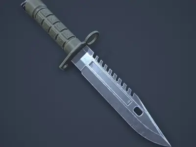 M9-Bayonet knife Low-poly 3D model