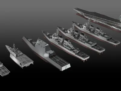 US Navy 3D Model Pack