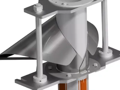 Round Forming Set in Packaging Machine 3D model