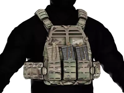 SNS PRECISION PLATEFRAME VEST Low-poly 3D model