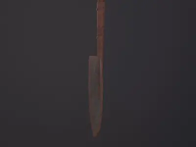 Shovel 3D Model Low-poly 3D model