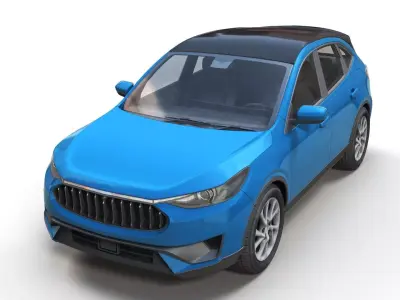 Generic SUV Low-poly 3D model from CGTrader