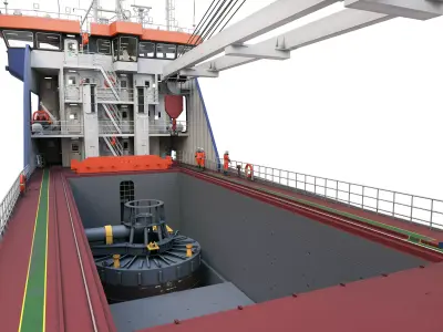 MULTIPURPOSE HEAVY LIFT FREIGHT SHIP 3D model