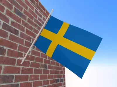 Flag of Sweden 3D model