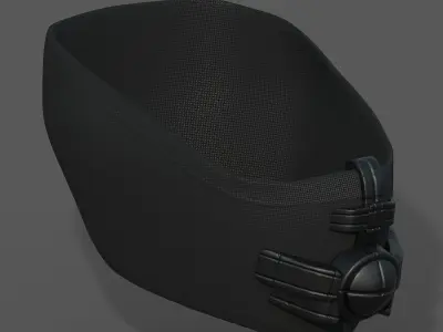 Helmet scifi fantasy futuristic military combat  Low-poly 3D model