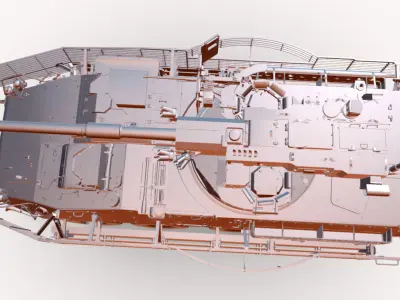 m1128 stryker 8x8 Low-poly 3D model