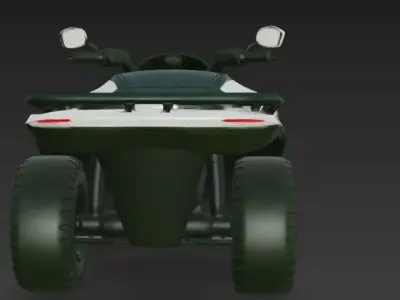 Realistic ATV Quad Bike 3D Model Game Ready 3D model