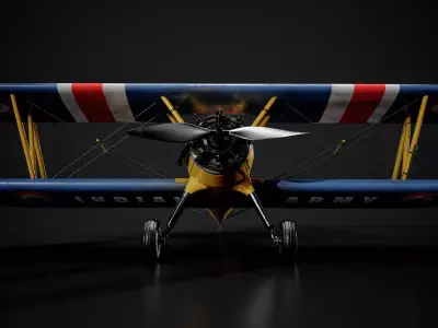 Biplane HIGH DETAILED 3D model