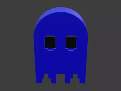 pacman ghost 3 3D model