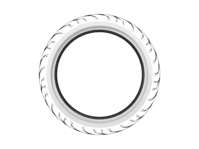 Pirelli Angel GT Front Motorcycle Tyre 3D model