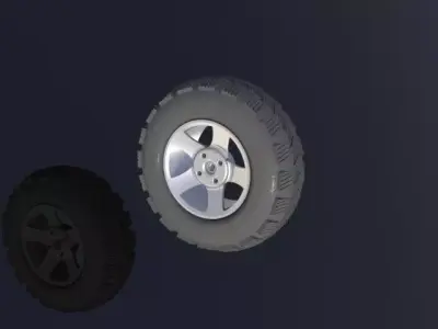 Tyre Rim Assembly Free 3D model