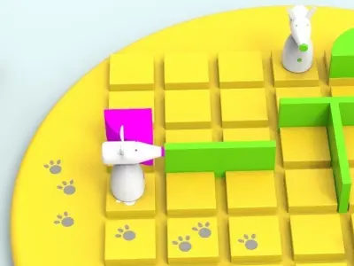 Quoridor game 3d model 3D model