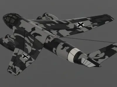 Messerschmitt 1101-14 3D print model