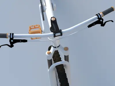 Single Speed Mountain Bike 3D model