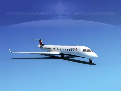 Bombardier CRJ900 Delta Connection 3D model