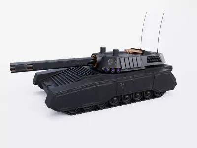 Automated Superheavy Tank Free 3D model