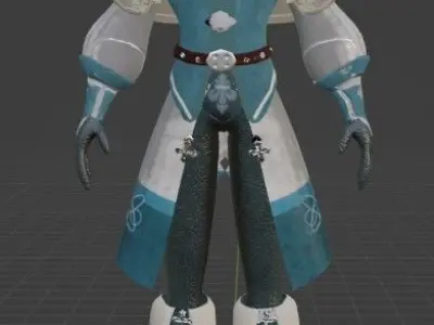 warrior Low-poly 3D model