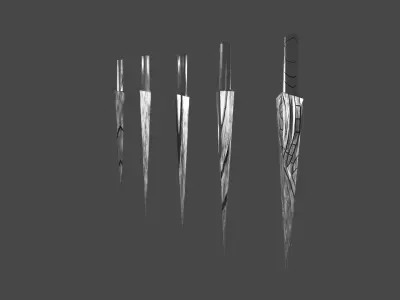 nails from hollow knight low-poly Low-poly 3D model