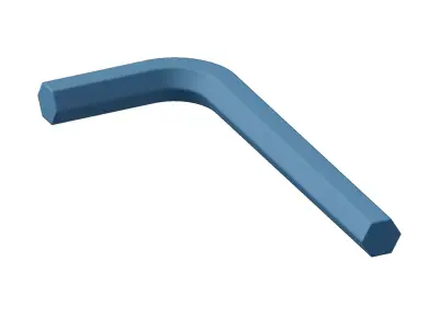 Plastic Allen Key 3D model