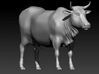 Cow 3D Model 3D print model