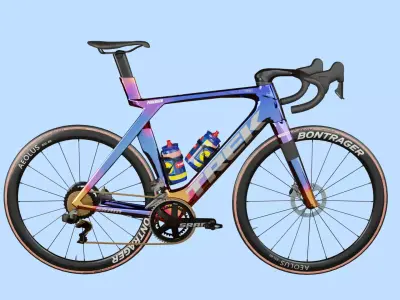 TREK - LIDL Trek Madone bike of Mads Pedersen Low-poly 3D model