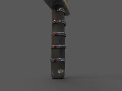 Low Polly hammer Free low-poly 3D model
