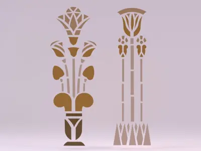52 Models - Egyptian Symbols - Big Bundle 3D Model Collection